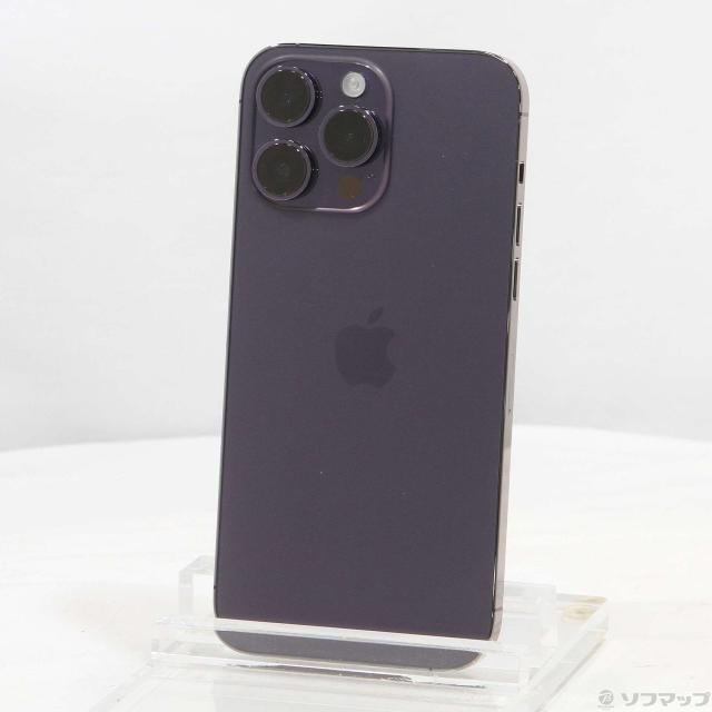 (中古)Apple iPhone14 Pro Max 256GB ディープパープル MQ9E3J/A SIMフリー(297-ud)