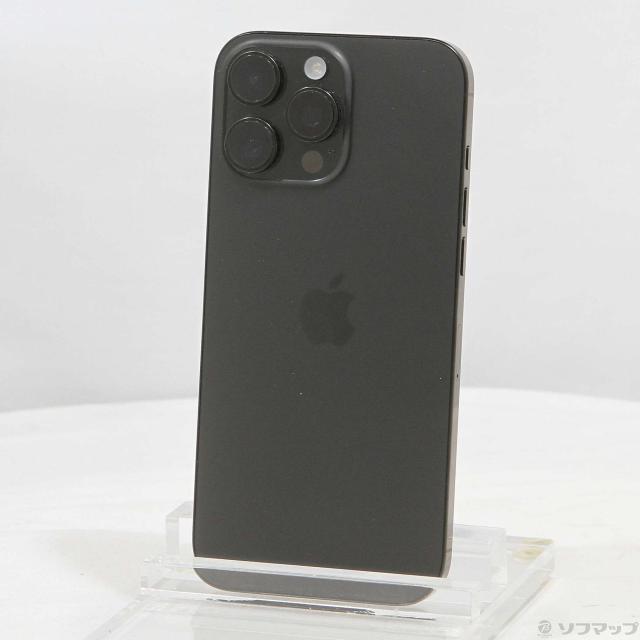 (中古)Apple iPhone16 Pro Max 256GB ブラックチタニウム MYWG3J/A SIMフリー(349-ud)