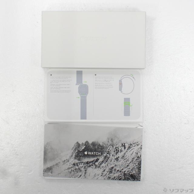 (中古)Apple Apple Watch Ultra GPS + Cellular 49mm チタニウムケース グリーンアルパインループ(349-ud)_4