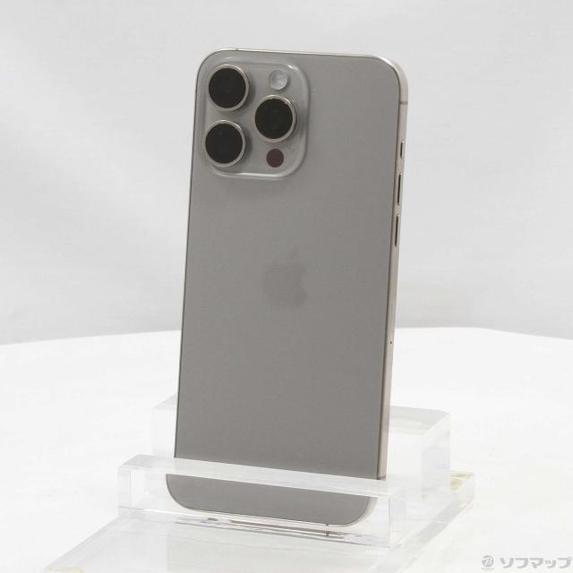 (中古)Apple iPhone15 Pro Max 256GB ナチュラルチタニウム MU6R3J/A SIMフリー(269-ud)