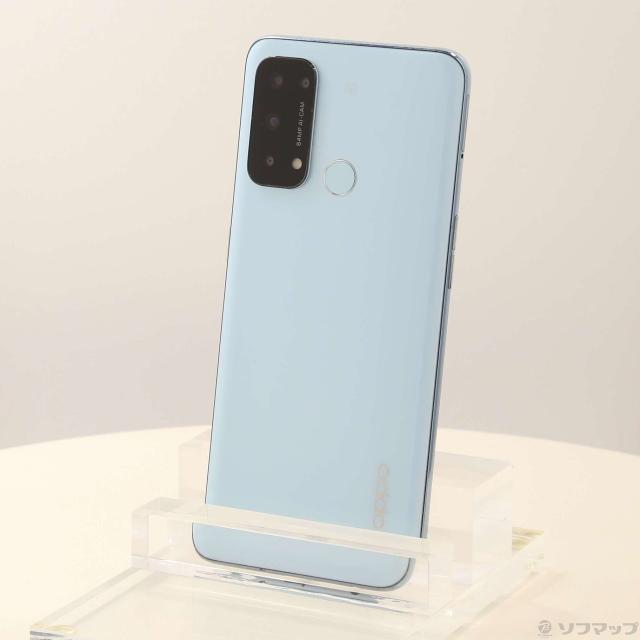 (中古)OPPO OPPO Reno5 A 128GB アイスブルー A101OP Y!mobile SIMフリー(352-ud)