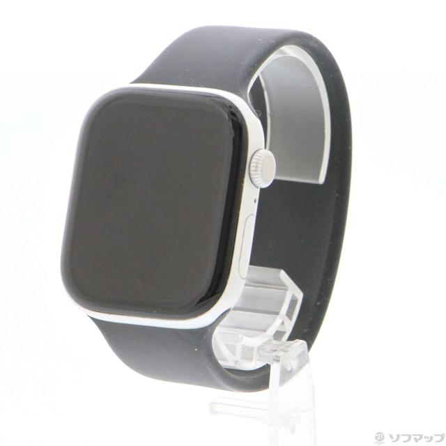 (中古)Apple Apple Watch Series 10 GPS + Cellular 46mm シルバーアルミニウムケース ブラックソロループ(276-ud)
