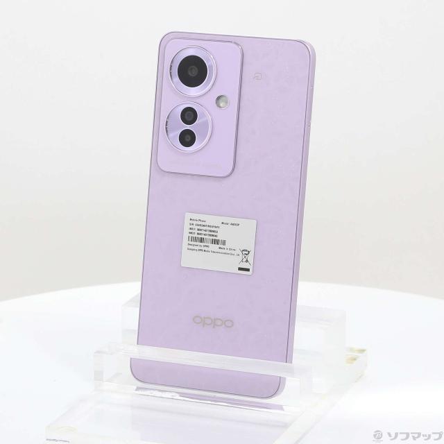 (中古)OPPO OPPO Reno11 A 128GB コーラルパープル Y!mobile SIMフリー(352-ud)