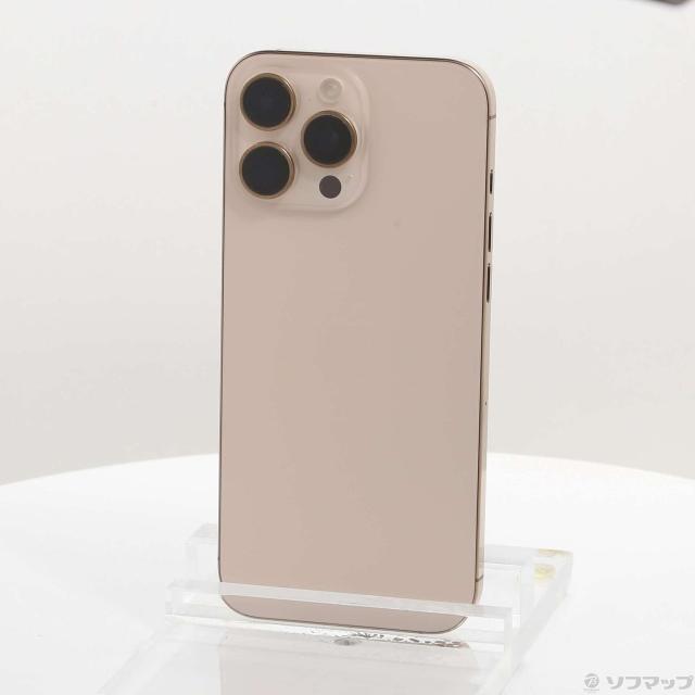 (中古)Apple iPhone16 Pro Max 256GB デザートチタニウム MYWJ3J/A SIMフリー(198-ud)