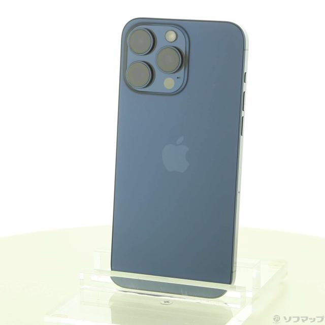 (中古)Apple iPhone15 Pro Max 256GB ブルーチタニウム MU6T3J/A SIMフリー(368-ud)