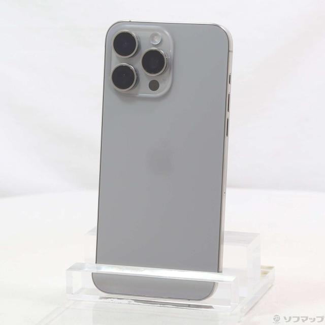 (中古)Apple iPhone15 Pro Max 256GB ナチュラルチタニウム MU6R3J/A SIMフリー(269-ud)
