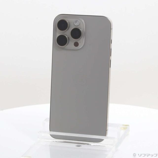 (中古)Apple iPhone15 Pro Max 256GB ナチュラルチタニウム MU6R3J/A SIMフリー(295-ud)