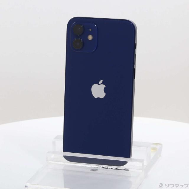 (中古)Apple iPhone12 128GB ブルー MGHX3J/A SIMフリー(196-ud)