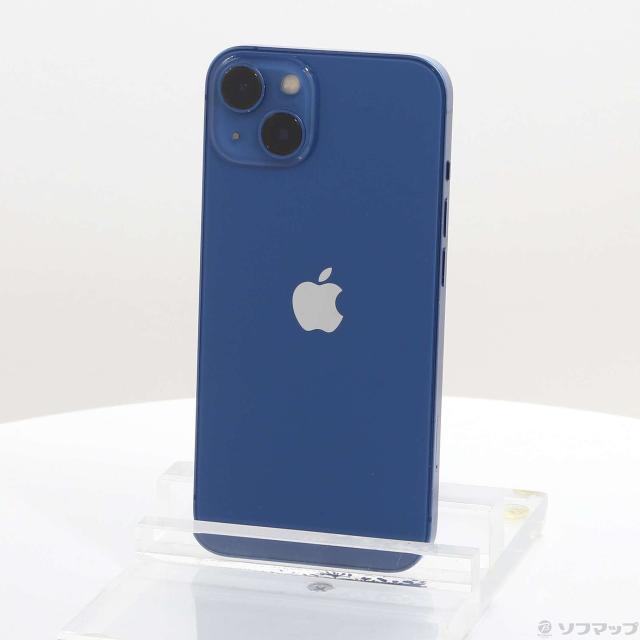 中古】Apple 国内版 【SIMフリー】 iPhone 13 256GB ブルー MLNM3J/A