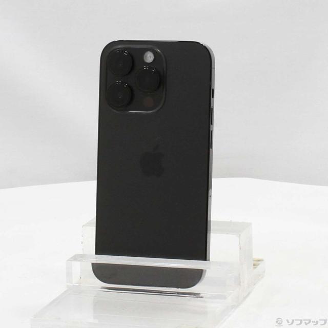(中古)Apple iPhone14 Pro 256GB スペースブラック MQ0Q3J/A SIMフリー(371-ud)