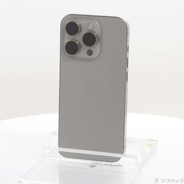 中古)Apple iPhone15 Pro 256GB ナチュラルチタニウム MTUF3J/A SIM