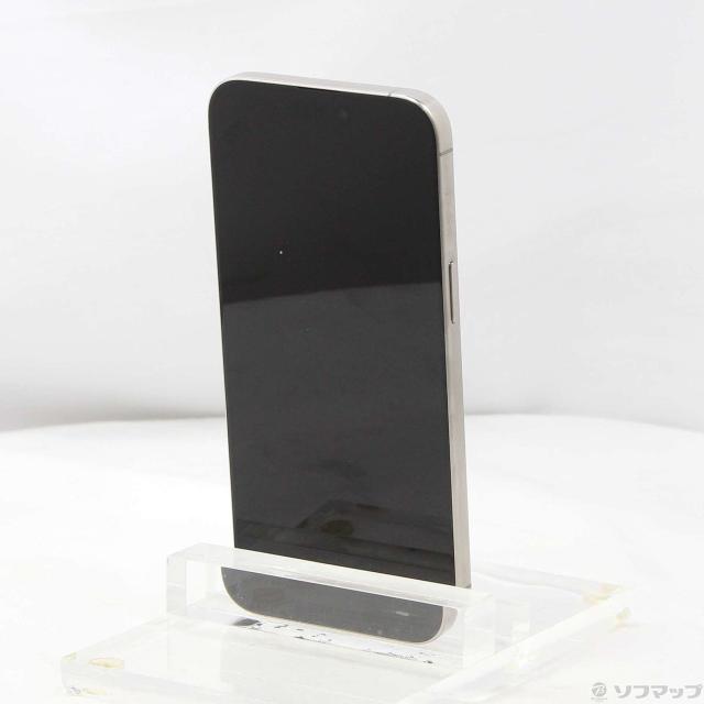 (中古)Apple iPhone15 Pro Max 256GB ナチュラルチタニウム MU6R3J/A SIMフリー(251-ud)