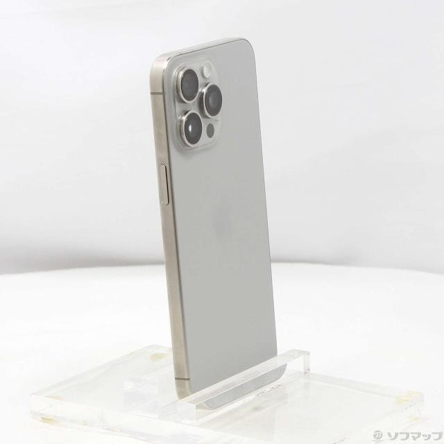(中古)Apple iPhone15 Pro Max 256GB ナチュラルチタニウム MU6R3J/A SIMフリー(251-ud)