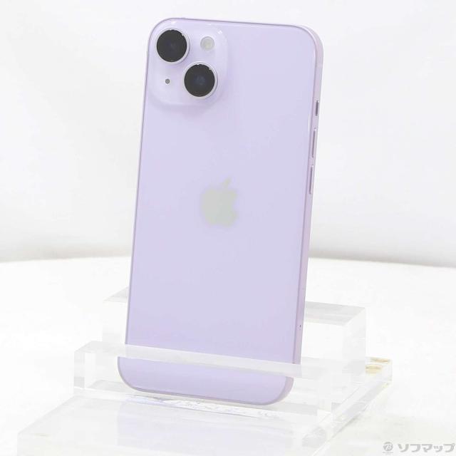 (中古)Apple iPhone14 128GB パープル MPUY3J/A SIMフリー(269-ud)