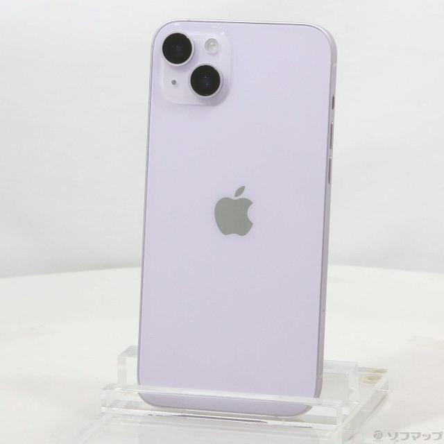 (中古)Apple iPhone14 Plus 128GB パープル MQ4E3J/A SIMフリー(297-ud)