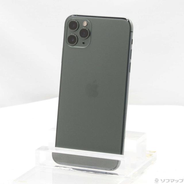 中古)Apple iPhone11 Pro 256GB ミッドナイトグリーン MWCC2J/A SIM