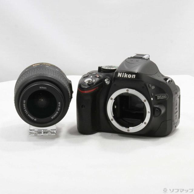 中古)Nikon NIKON D5200 18-55 VR レンズキット ブラック(344-ud)