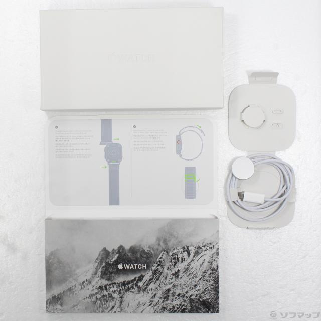 (中古)Apple Apple Watch Ultra GPS + Cellular 49mm チタニウムケース グリーンアルパインループ(377-ud)_4