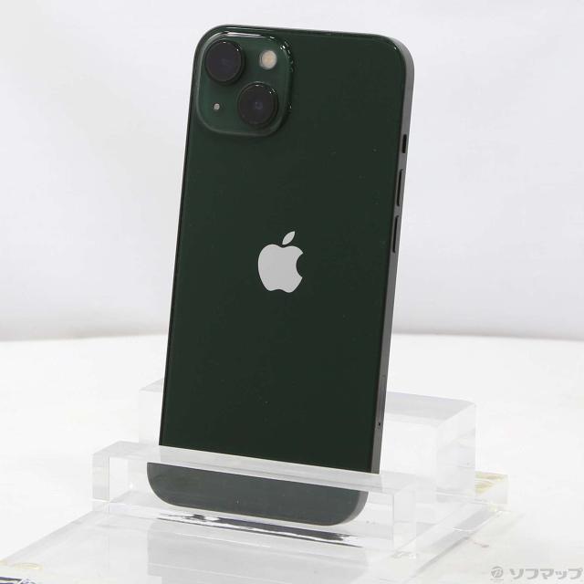 (中古)Apple iPhone13 128GB グリーン MNGG3J/A SIMフリー(295-ud)