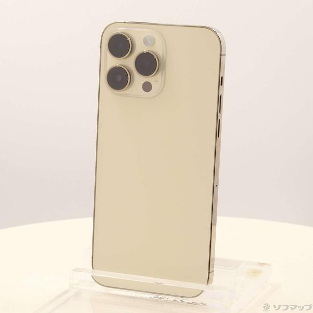 (中古)Apple iPhone14 Pro Max 1TB ゴールド MQ9M3J/A SIMフリー(295-ud)