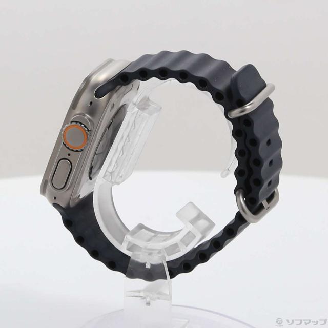 (中古)Apple Apple Watch Ultra GPS + Cellular 49mm チタニウムケース ミッドナイトオーシャンバンド(196-ud)_1