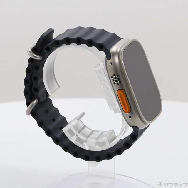 (中古)Apple Apple Watch Ultra GPS + Cellular 49mm チタニウムケース ミッドナイトオーシャンバンド(196-ud)_3