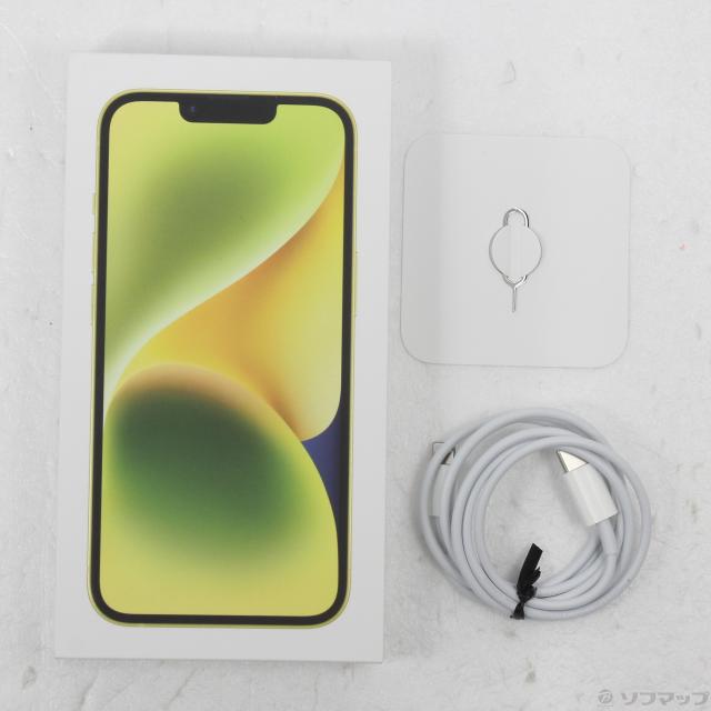 (中古)Apple iPhone14 128GB イエロー MR3Q3J/A SIMフリー(371-ud)