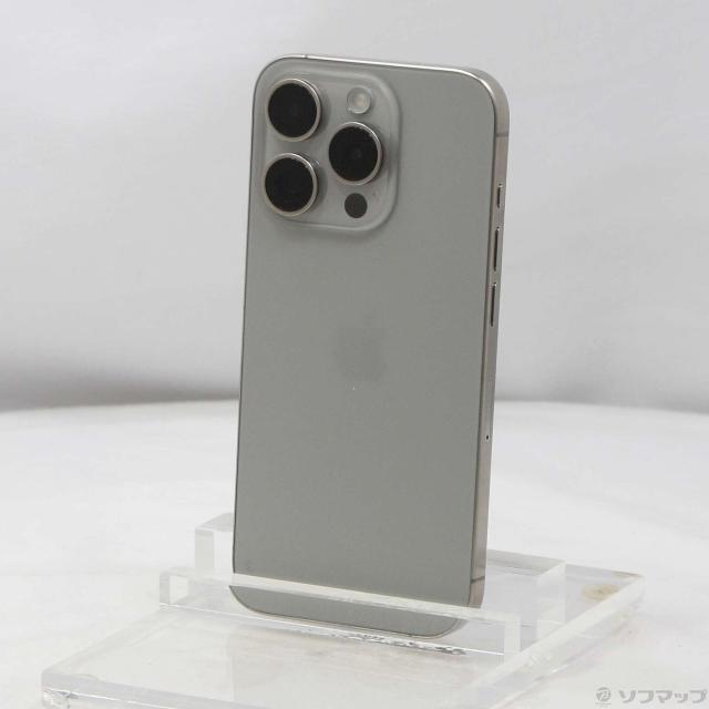 中古)Apple iPhone15 Pro 256GB ナチュラルチタニウム MTUF3J/A SIM