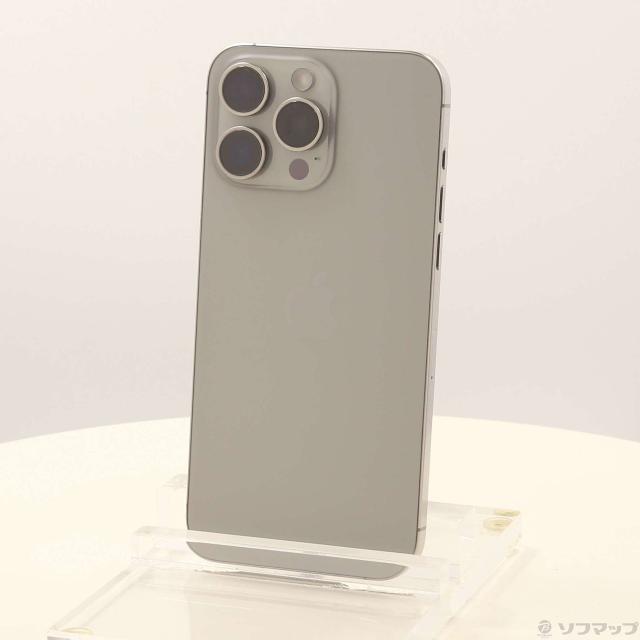 (中古)Apple iPhone15 Pro Max 256GB ナチュラルチタニウム MU6R3J/A SIMフリー(269-ud)