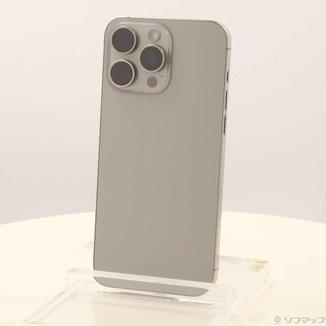 (中古)Apple iPhone15 Pro Max 256GB ナチュラルチタニウム MU6R3J/A SIMフリー(348-ud)