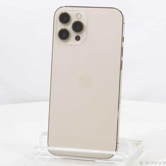 (中古)Apple iPhone12 Pro Max 256GB ゴールド MGD13J/A SIMフリー(262-ud)