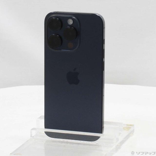 (中古)Apple iPhone15 Pro 256GB ブルーチタニウム MTUG3J/A SIMフリー(269-ud)
