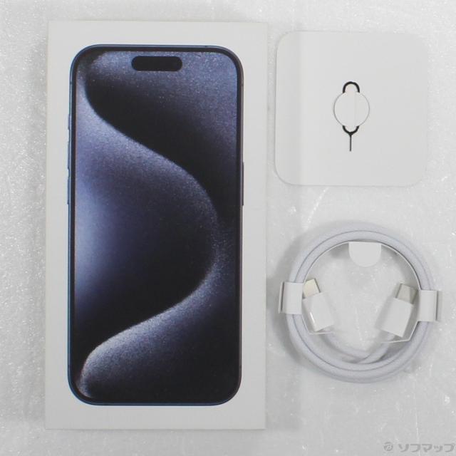 (中古)Apple iPhone15 Pro 256GB ブルーチタニウム MTUG3J/A SIMフリー(269-ud)_4