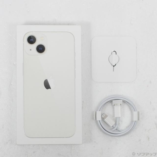 (中古)Apple iPhone13 128GB スターライト MLND3J/A SIMフリー(371-ud)_4