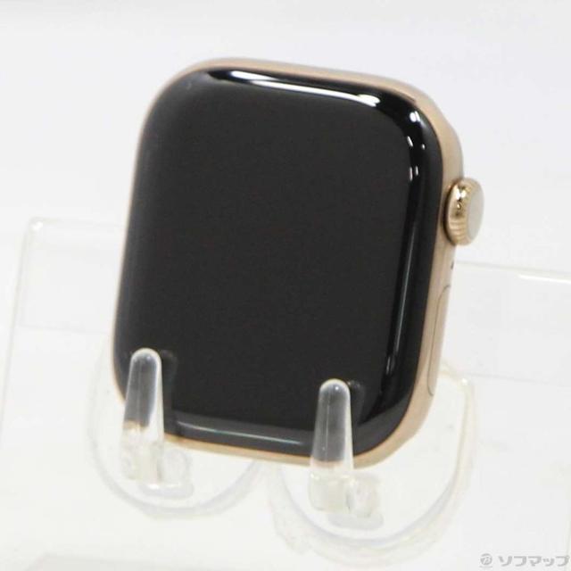 (中古)Apple Apple Watch Series 10 GPS + Cellular 42mm ゴールドチタニウムケース バンド無し(377-ud)