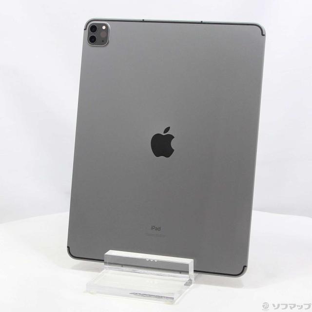 (中古)au iPad Pro 12.9インチ 第5世代 256GB スペースグレイ MHR63J/A auロック解除SIMフリー(276-ud)