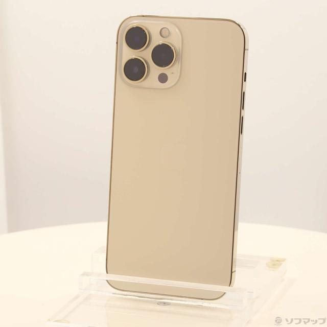 (中古)Apple iPhone13 Pro Max 1TB ゴールド MLKJ3J/A SIMフリー(297-ud)