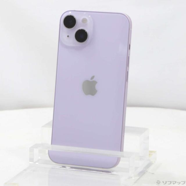 (中古)Apple iPhone14 128GB パープル MPUY3J/A SIMフリー(344-ud)
