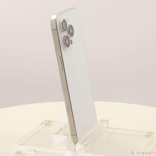 (中古)Apple iPhone15 Pro Max 256GB ホワイトチタニウム MU6Q3J/A SIMフリー(297-ud)