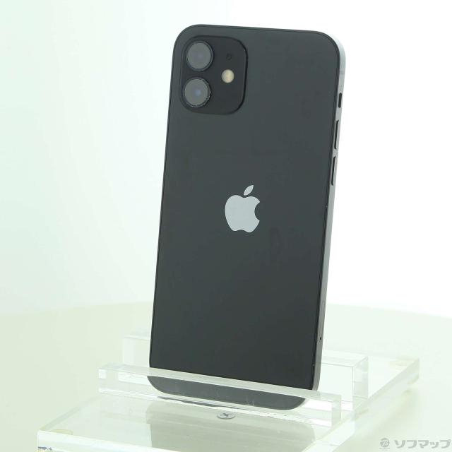 (中古)Apple iPhone12 128GB ブラック MGHU3J/A SIMフリー(344-ud)