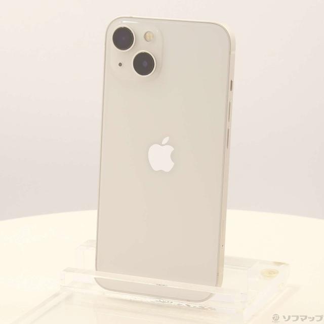 (中古)Apple iPhone13 128GB スターライト MLND3J/A SIMフリー(276-ud)