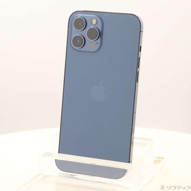 (中古)Apple iPhone12 Pro Max 256GB パシフィックブルー NGD23J/A SIMフリー(269-ud)