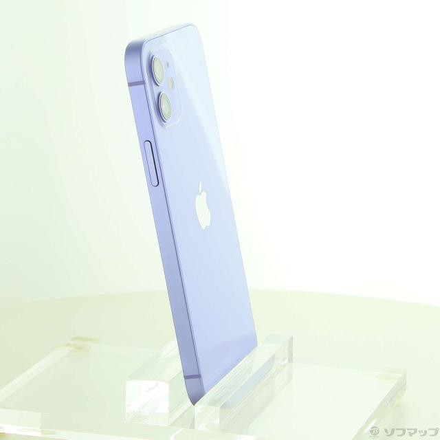 中古)Apple iPhone12 64GB パープル MJNH3J/A SIMフリー(368-ud