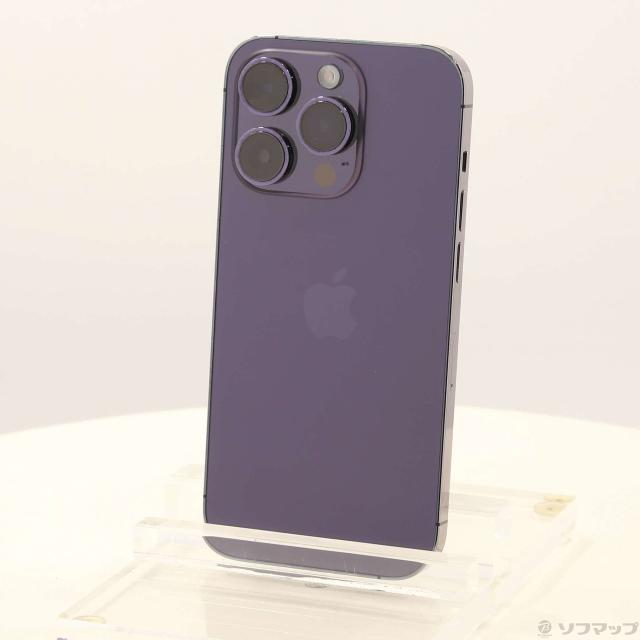 (中古)Apple iPhone14 Pro 256GB ディープパープル MQ1E3J/A SIMフリー(297-ud)