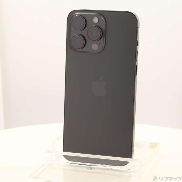(中古)Apple iPhone15 Pro Max 256GB ブラックチタニウム MU6P3J/A SIMフリー(377-ud)
