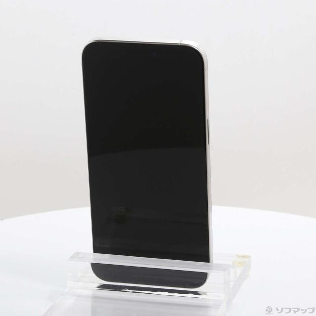 (中古)Apple iPhone15 Pro Max 256GB ホワイトチタニウム MU6Q3J/A SIMフリー(348-ud)