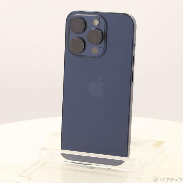 (中古)Apple iPhone15 Pro 256GB ブルーチタニウム MTUG3J/A SIMフリー(344-ud)