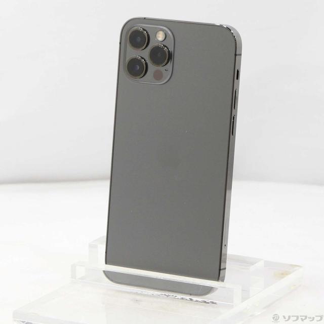 (中古)Apple iPhone12 Pro 256GB グラファイト MGM93J/A SIMフリー(348-ud)