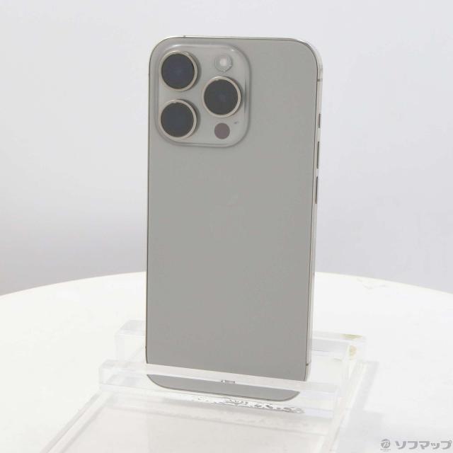 中古)Apple iPhone15 Pro 256GB ナチュラルチタニウム MTUF3J/A SIM 