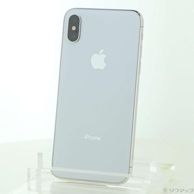 (中古)Apple iPhoneX 64GB シルバー NQAY2J/A SoftBank(348-ud)